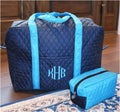 3 piece quilted luggage set