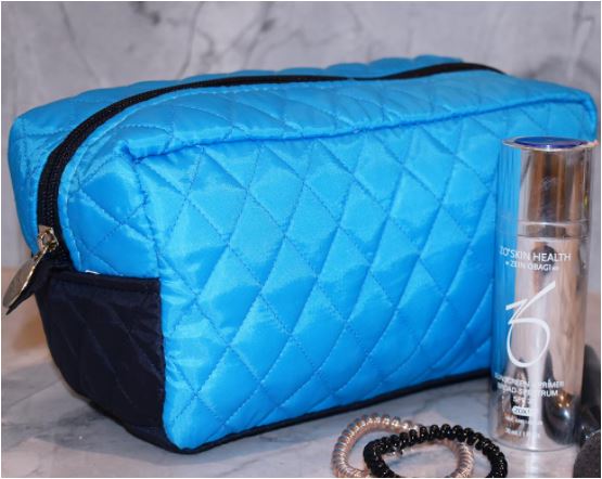 Quilted makeup bags